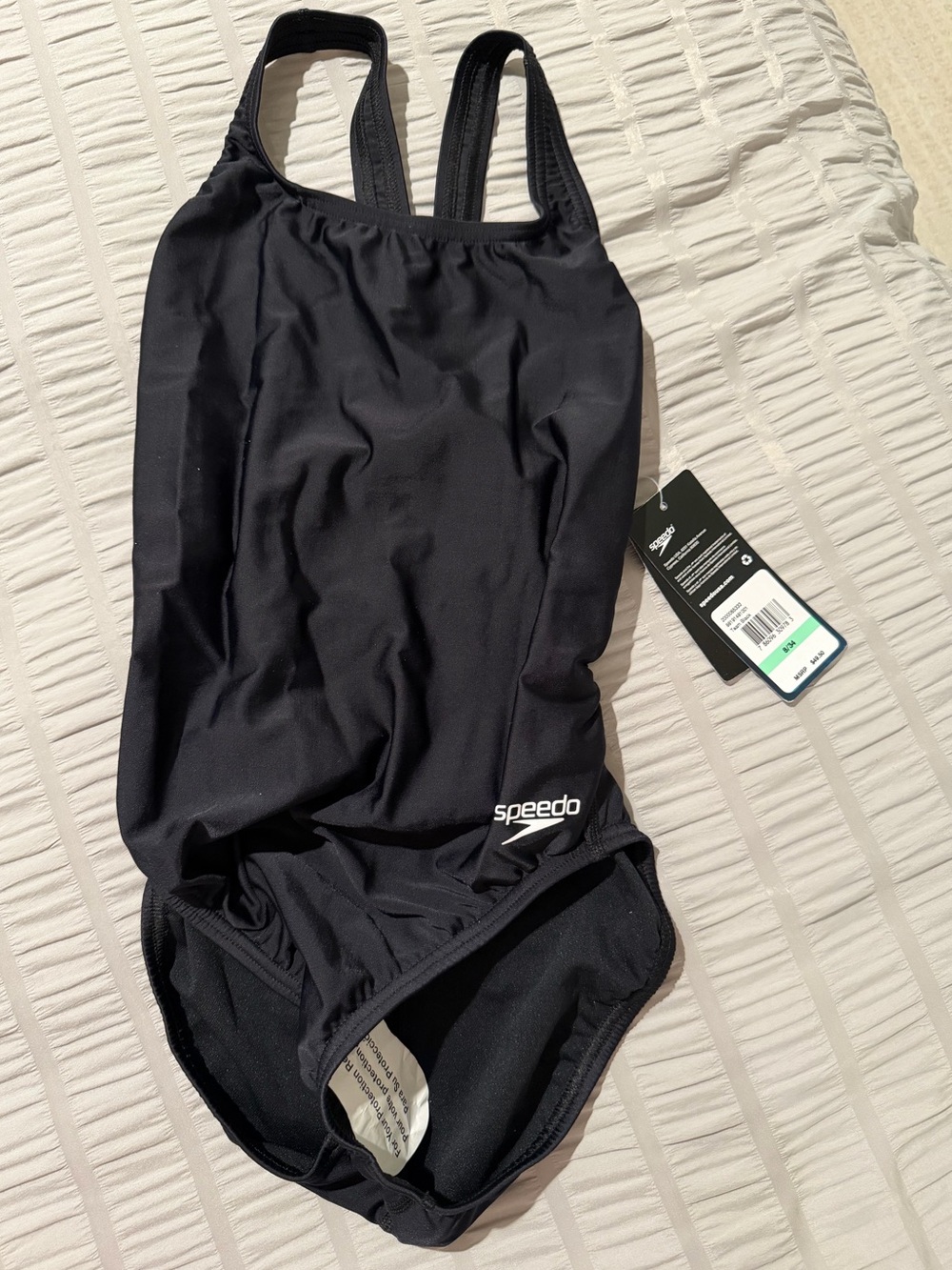 Speedo Black Girls' One-Piece Swimsuit